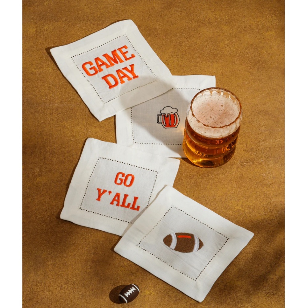 Tiramisu Game Day Linen Napkins 4